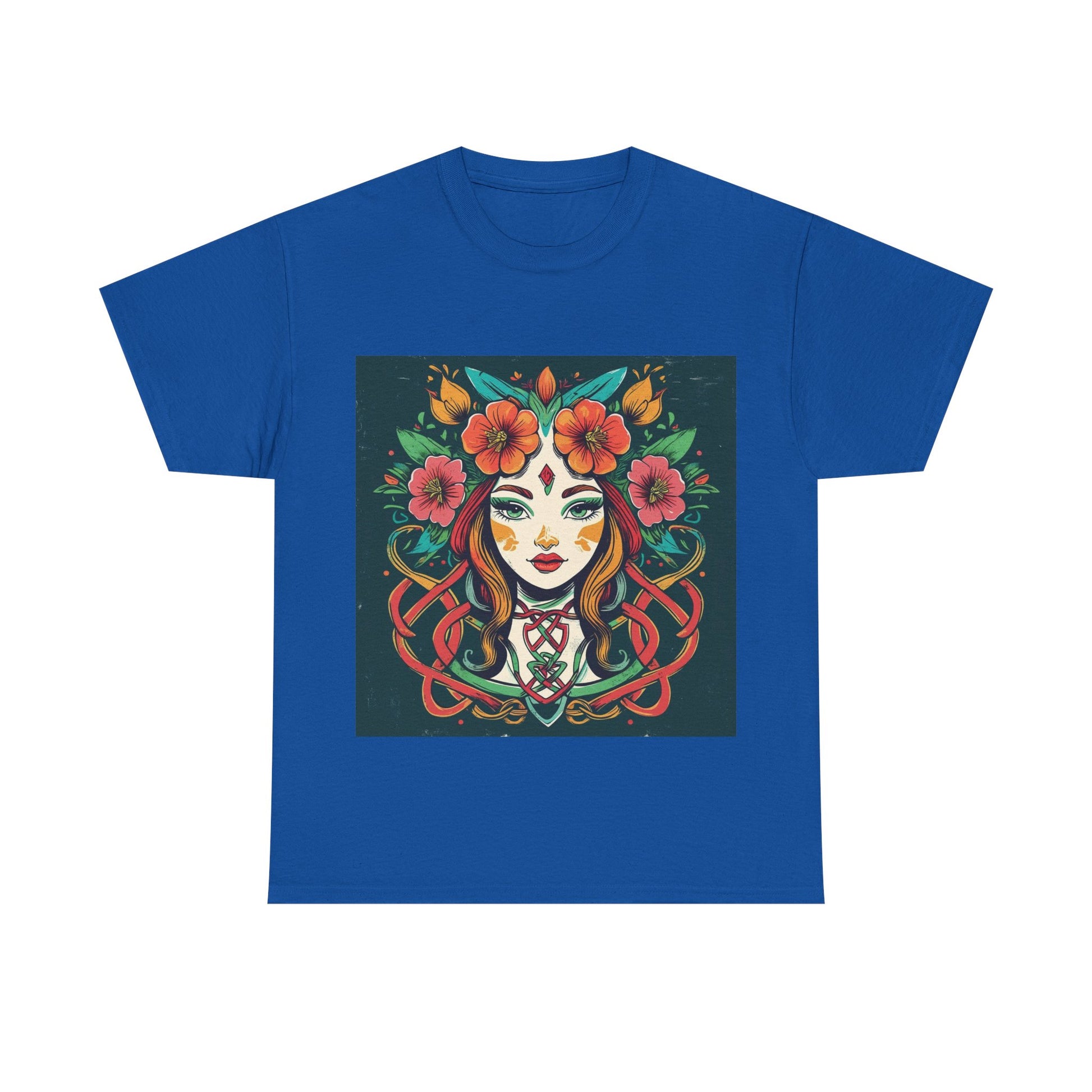 Whimsical Graphic Tee, Artistic Floral Shirt, Trendy Unisex Cotton Tee, Unique Gift for Art Lovers, Casual Wear for All Occasions