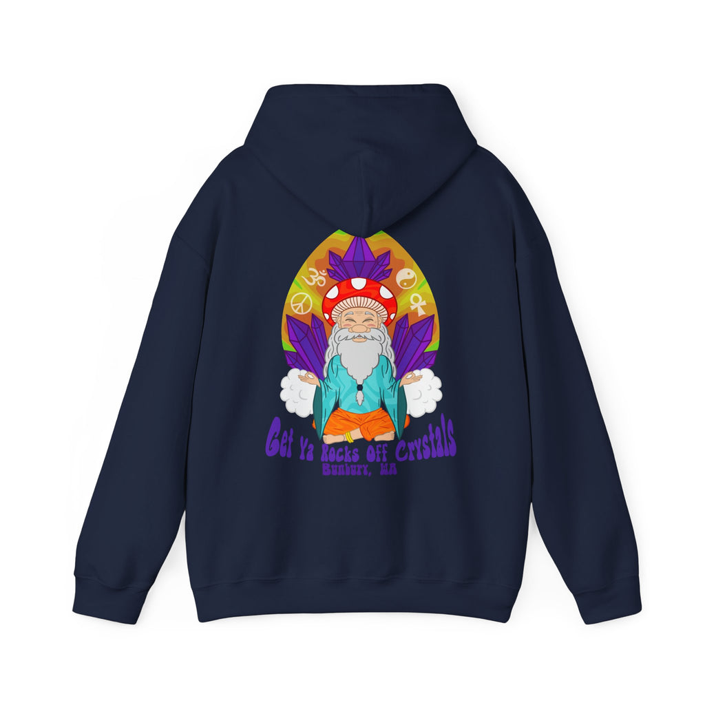 A Custom - Vibrant Crysta Goblin l-Themed Unisex Hoodie - "Get Ya Rocks Off Crystals" Design
