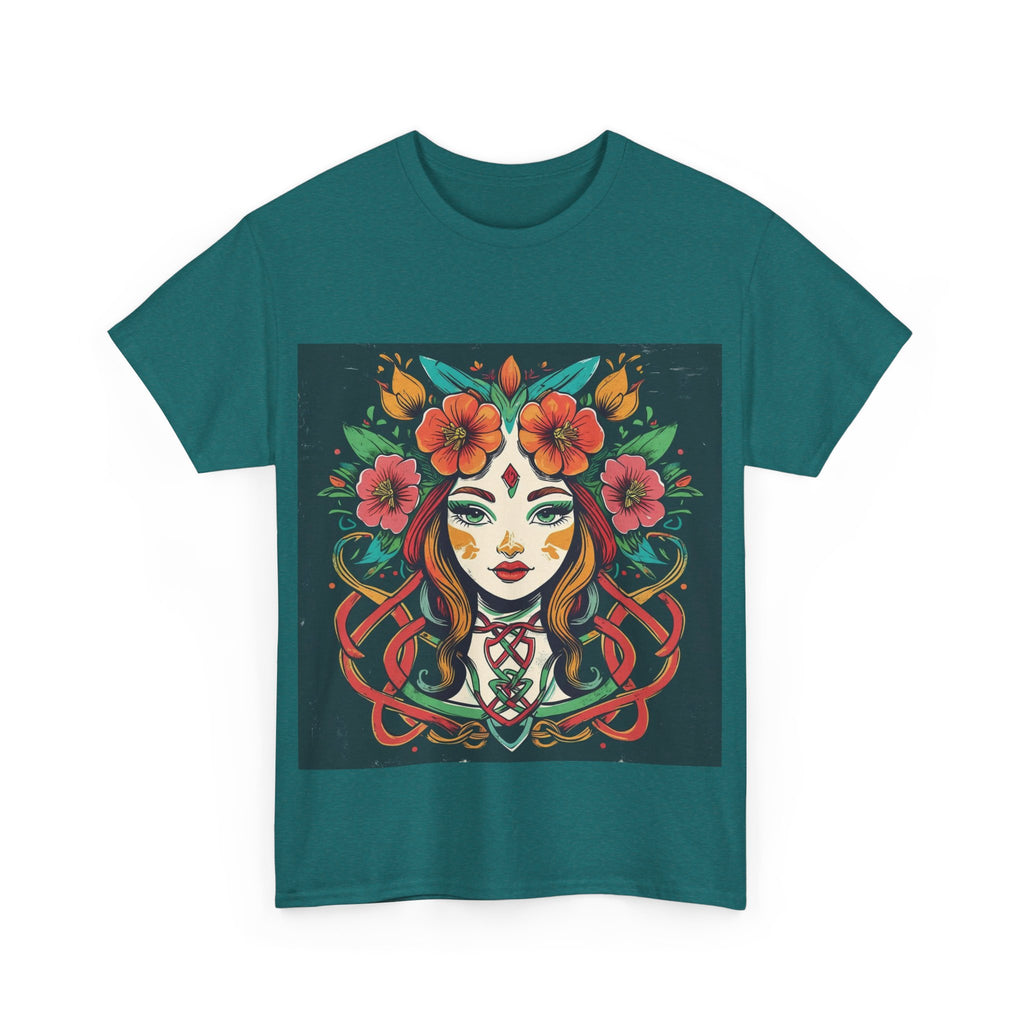 Whimsical Graphic Tee, Artistic Floral Shirt, Trendy Unisex Cotton Tee, Unique Gift for Art Lovers, Casual Wear for All Occasions