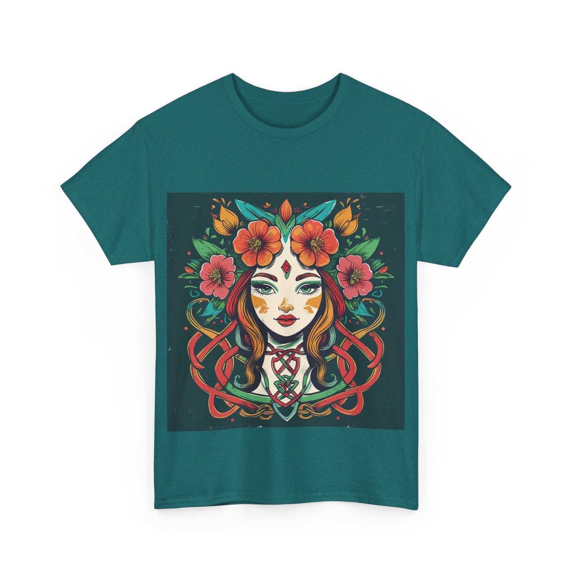 Whimsical Graphic Tee, Artistic Floral Shirt, Trendy Unisex Cotton Tee, Unique Gift for Art Lovers, Casual Wear for All Occasions
