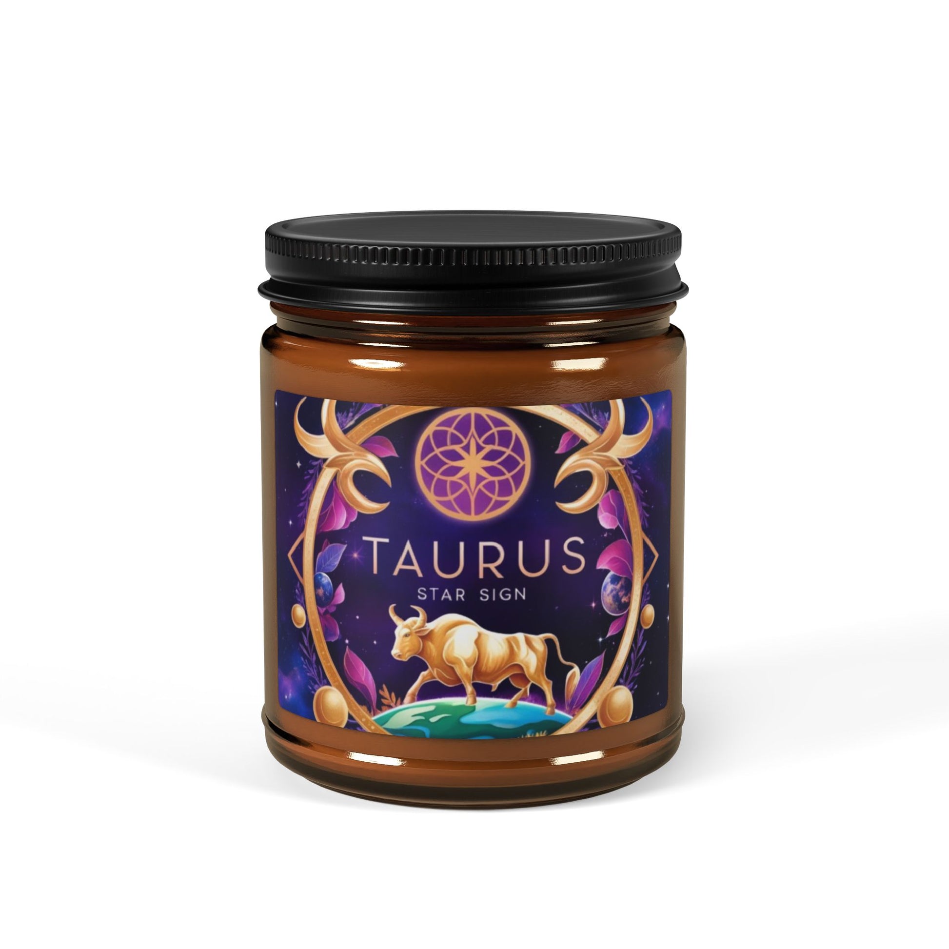 Taurus Scented Soy Candle, Astrology Decor, Zodiac Gift for Taurus, Birthday Gift, Home Fragrance, Spiritual Candle