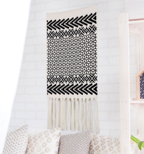 Macrame - Bohemian Tapestry - Geometric Pattern