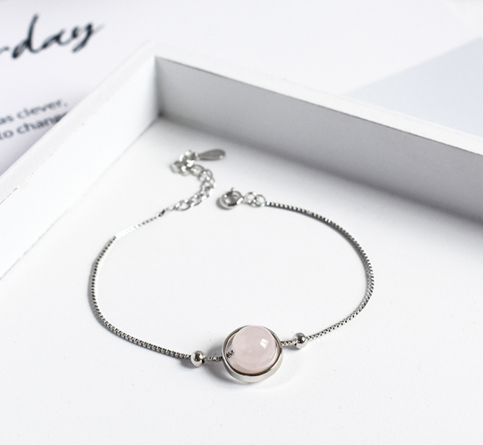 Crystal  Sphere bracelet - 925 Sterling