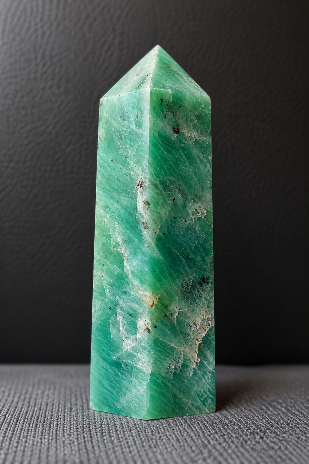 Amazonite Obelisk - Heart & Throat Chakra