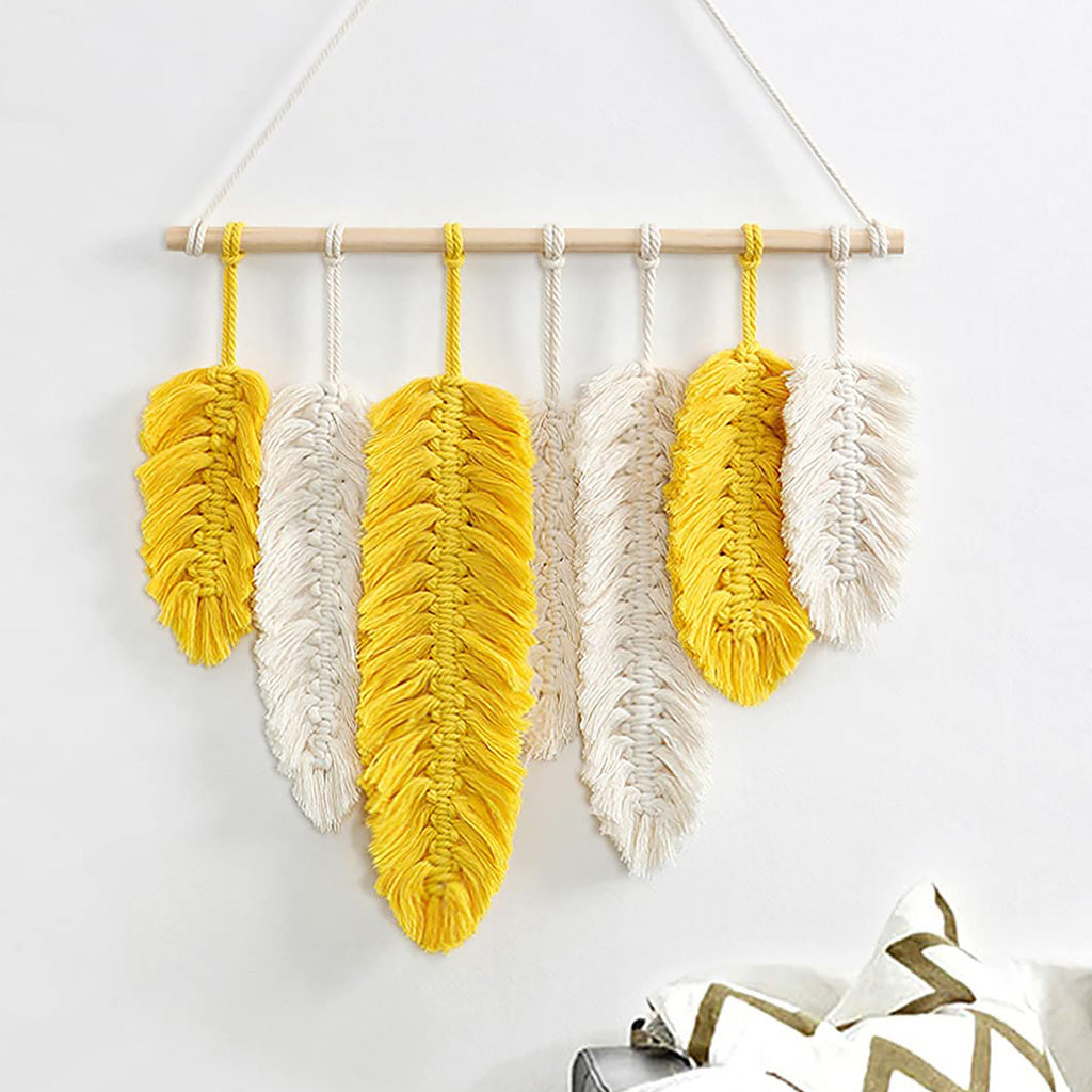Macrame - Feather inspired wall hanging