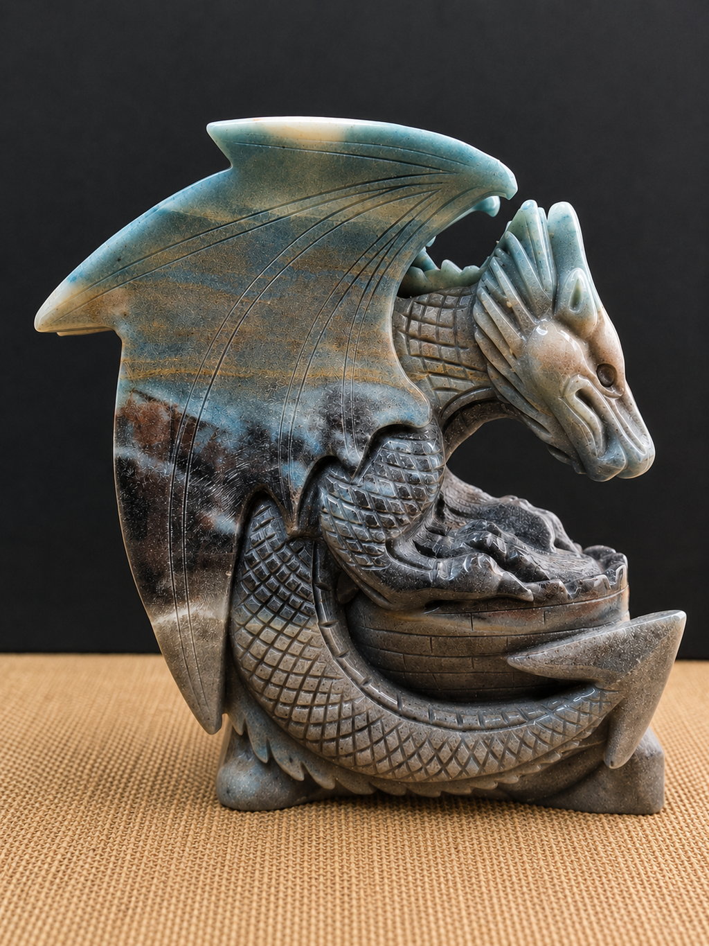 Trolleite Dragon Carving - Rare -Higher Awareness