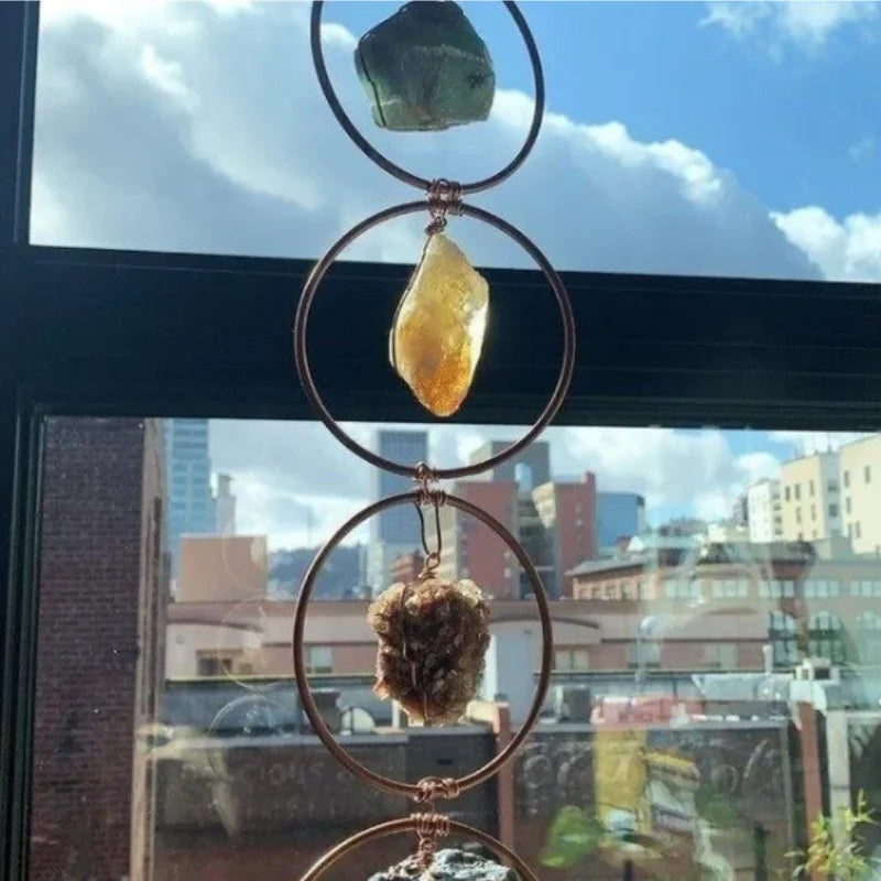 Crystal 7 Chakra Gemstone Suncatcher