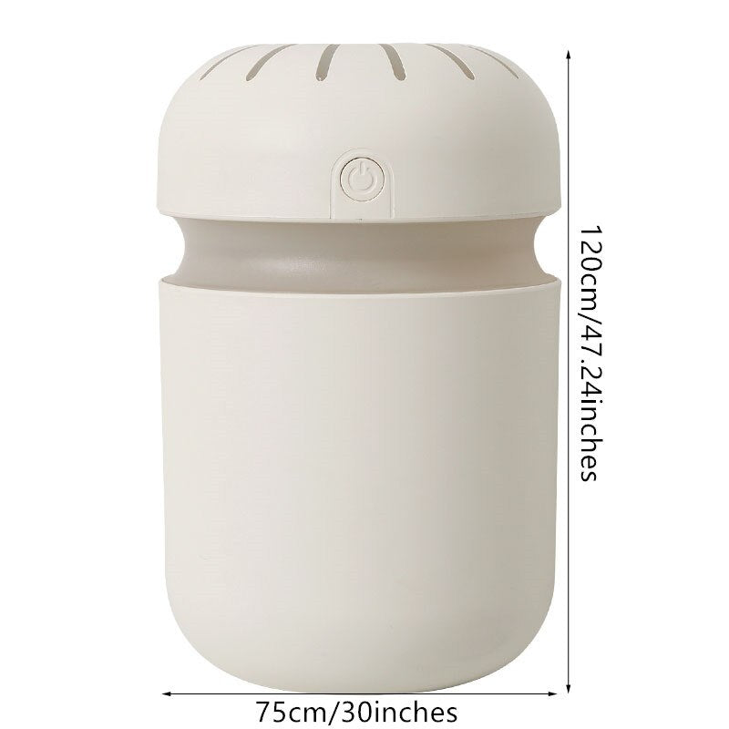 Ultrasonic Air Humidifier - Essential Oil Diffuser - 300ml USB