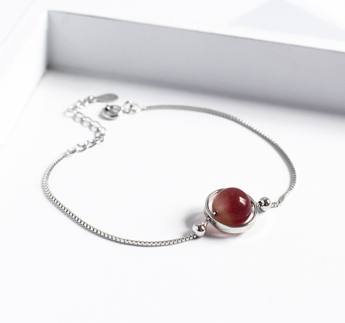 Crystal  Sphere bracelet - 925 Sterling