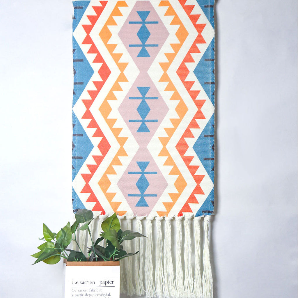 Macrame - Bohemian Tapestry - Geometric Pattern