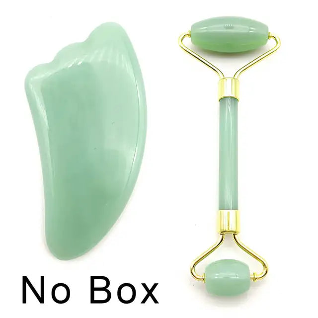 Natural Roller for Face - Facial Gua Sha - Box Set