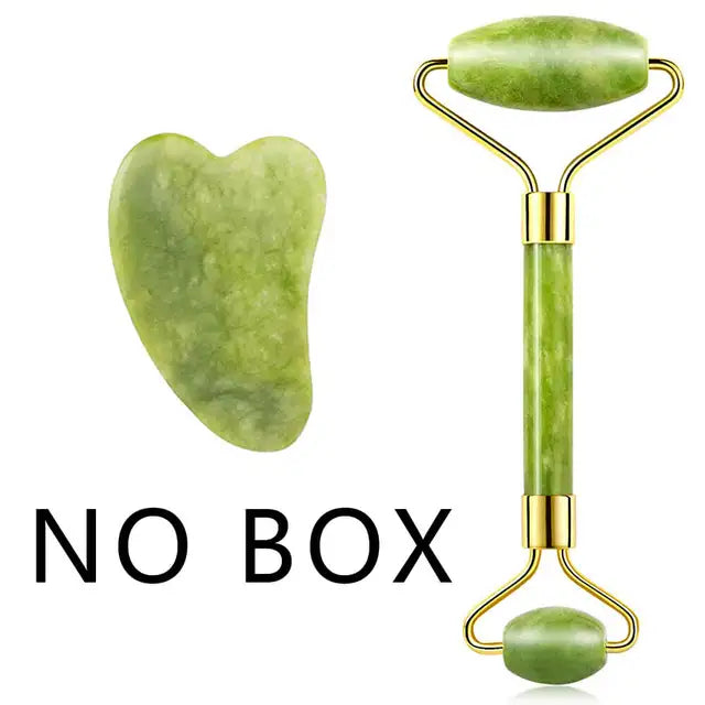Natural Roller for Face - Facial Gua Sha - Box Set