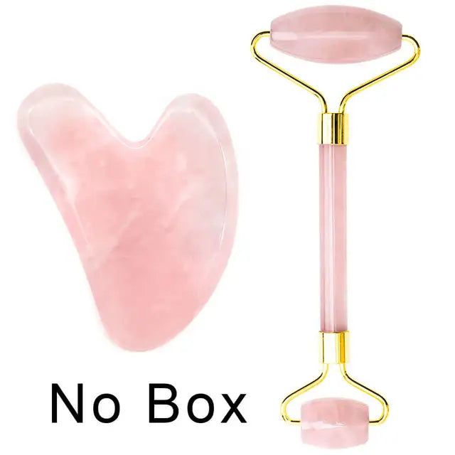 Natural Roller for Face - Facial Gua Sha - Box Set