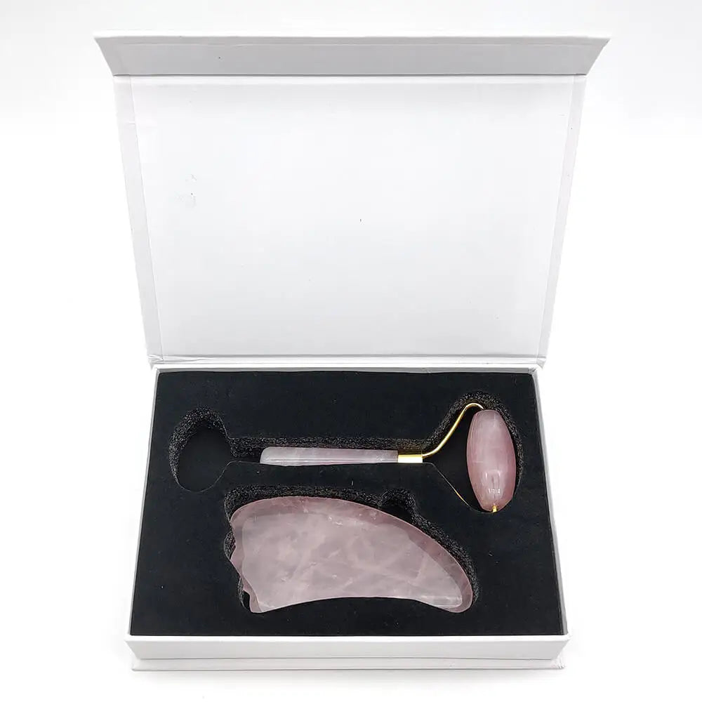 Natural Roller for Face - Facial Gua Sha - Box Set
