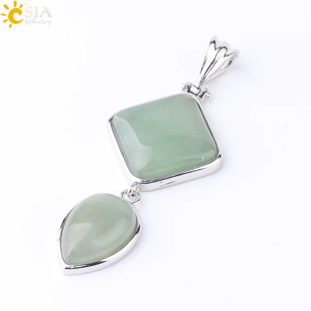 Natural Stone Crystal Pendant - Unique design