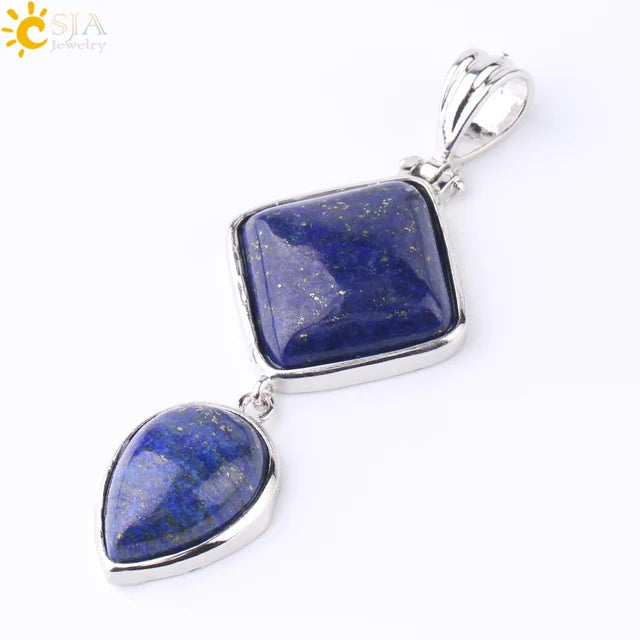 Natural Stone Crystal Pendant - Unique design