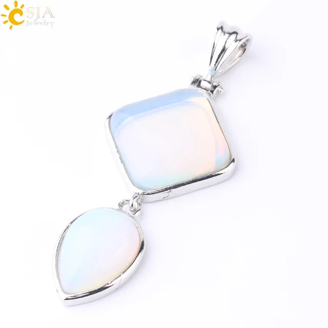 Natural Stone Crystal Pendant - Unique design