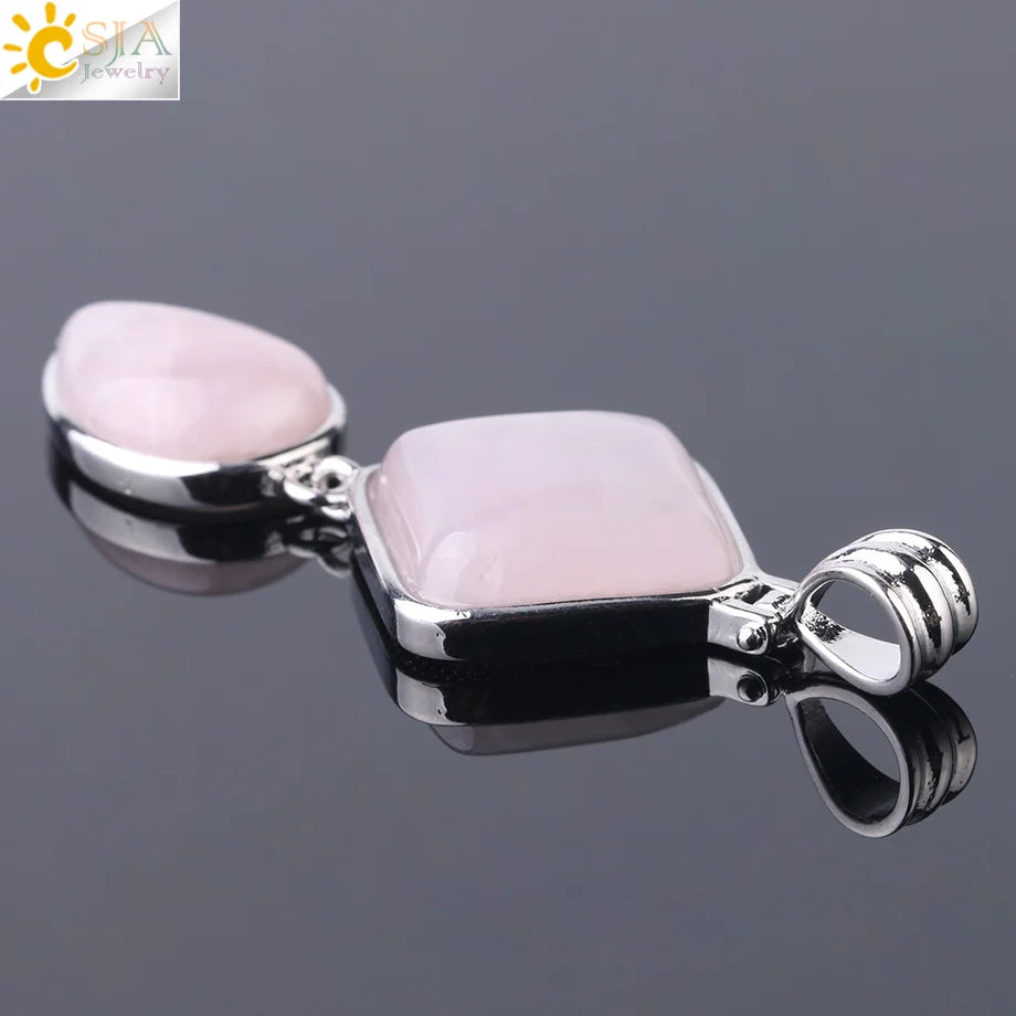 Natural Stone Crystal Pendant - Unique design