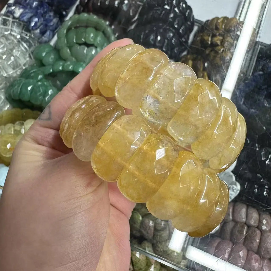 Crystal Bangle - Multi Stones - Faceted