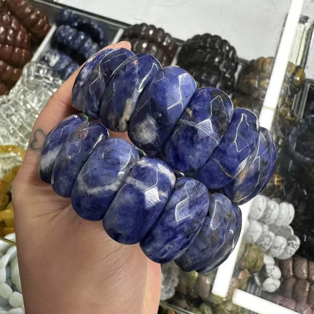 Crystal Bangle - Multi Stones - Faceted