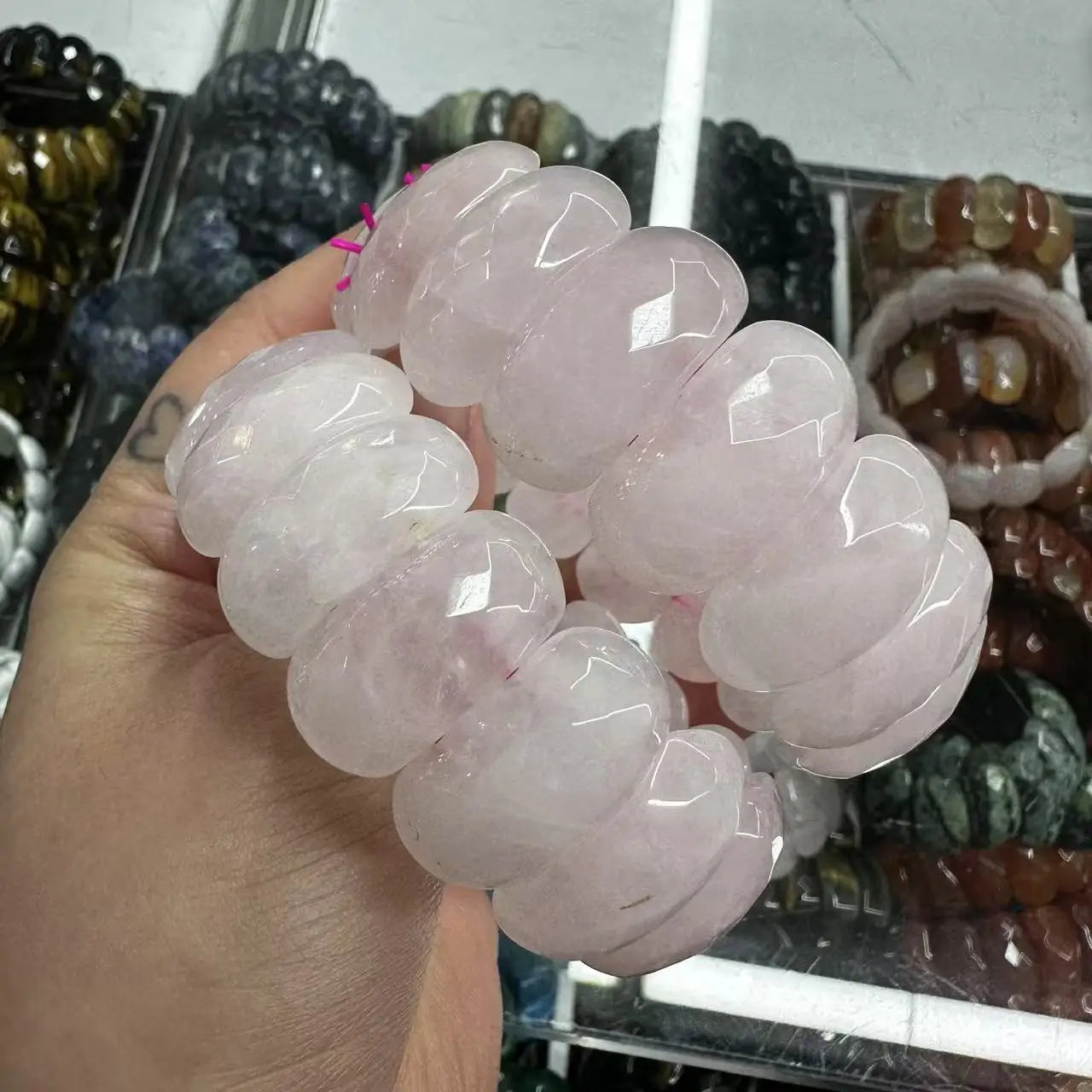 Crystal Bangle - Multi Stones - Faceted