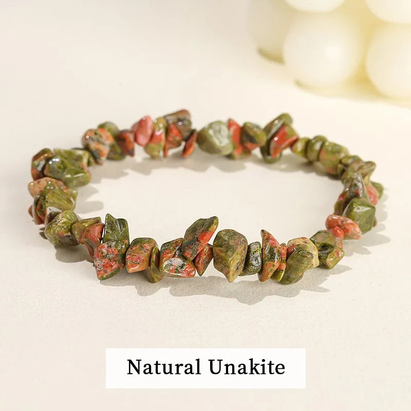 Natural Chip Bracelets - Multi Stone