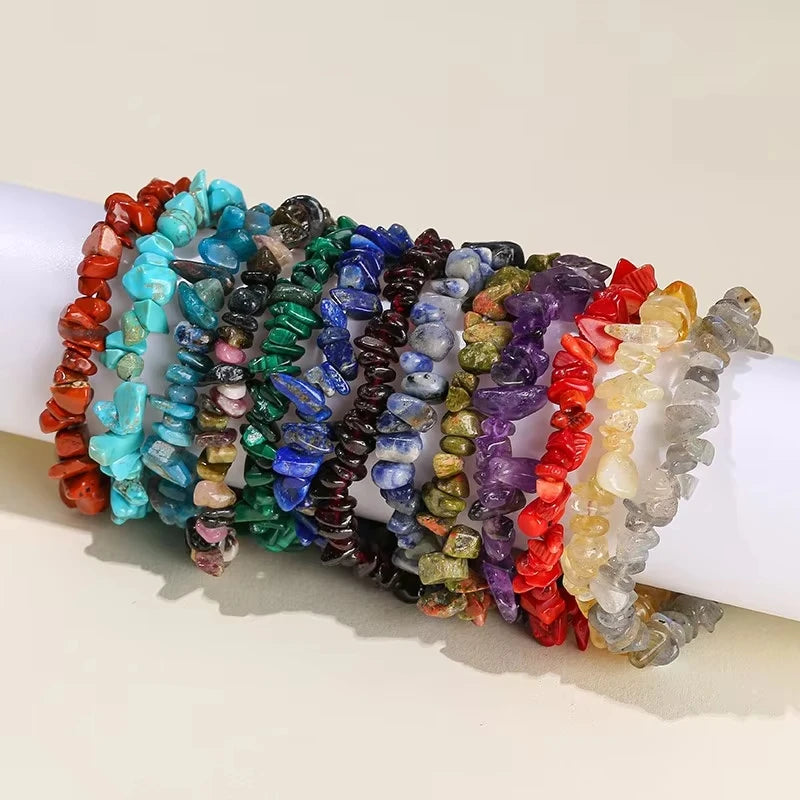 Natural Chip Bracelets - Multi Stone