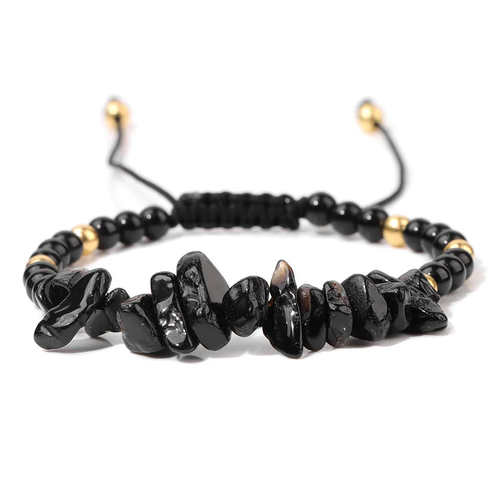 Natural Crystal Chip Bracelet - Multi Stone