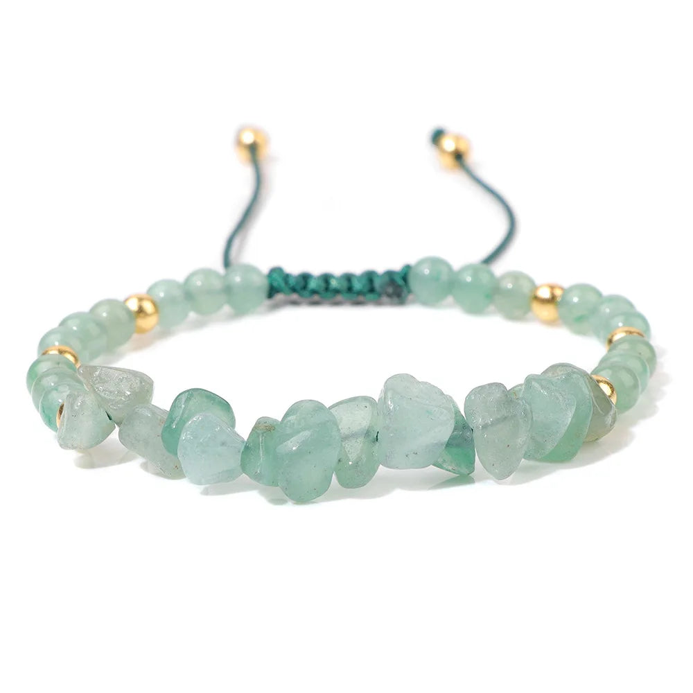 Natural Crystal Chip Bracelet - Multi Stone