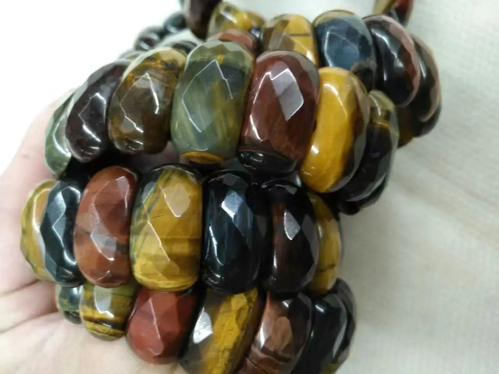 Crystal Bangle - Multi Stones - Faceted