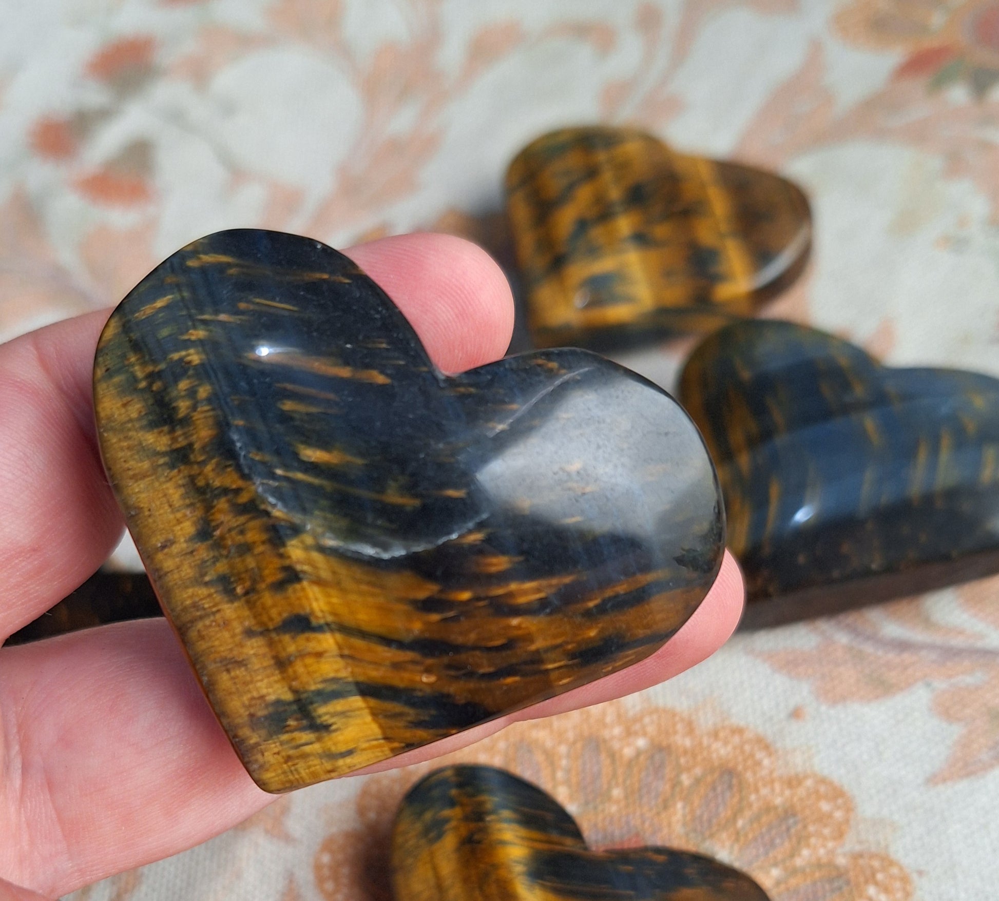 Hawkseye - Blue Tiger Eye - Heart
