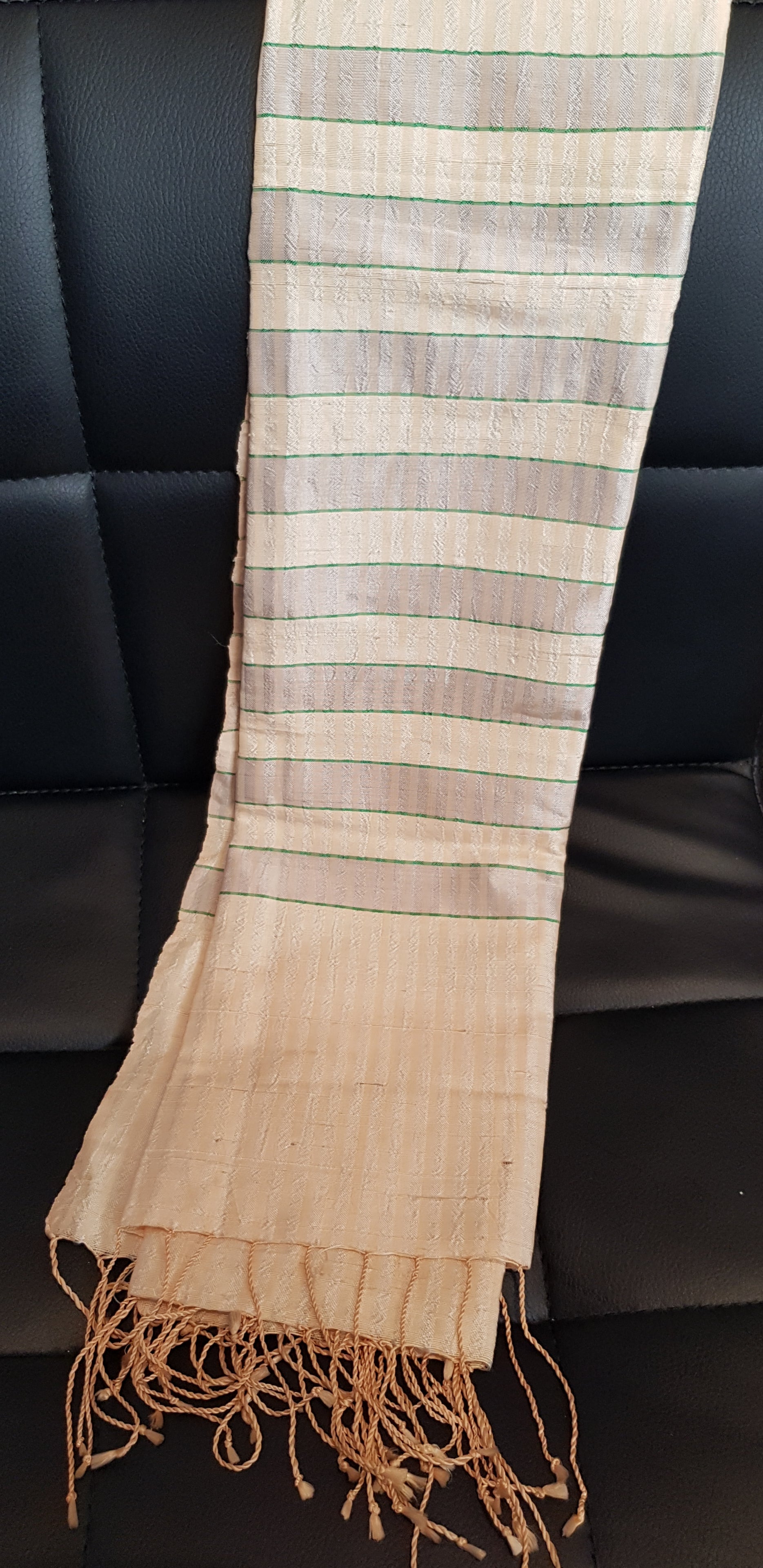 Scarf - Silk Striped - Handmade