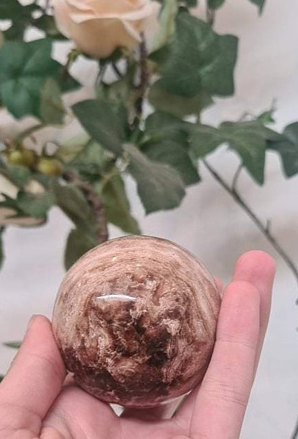 Chocolate Calcite - 6cm Sphere