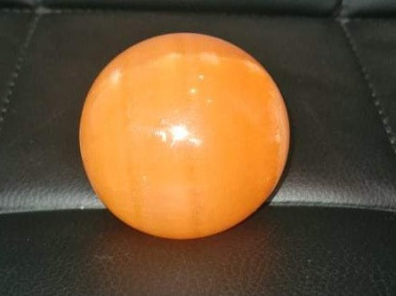 Orange Calcite - 6cm Sphere