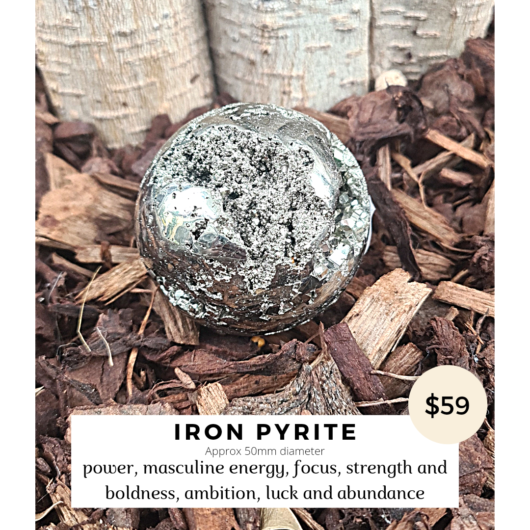 Iron Pyrite - Fools Gold - 5cm Sphere