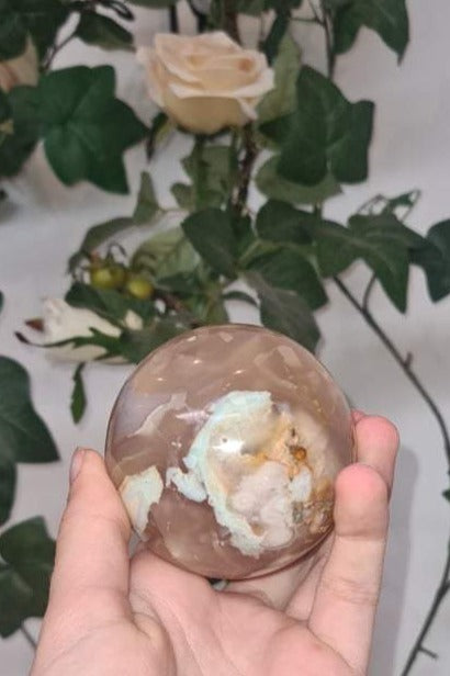 Flower Agate - 6.5cm Sphere