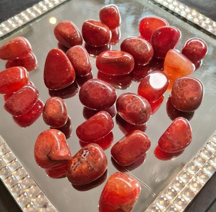 Fire Agate - Tumbled Stone