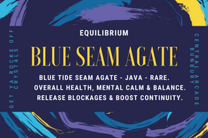 Blue Seam Agate - Tumbled Stone