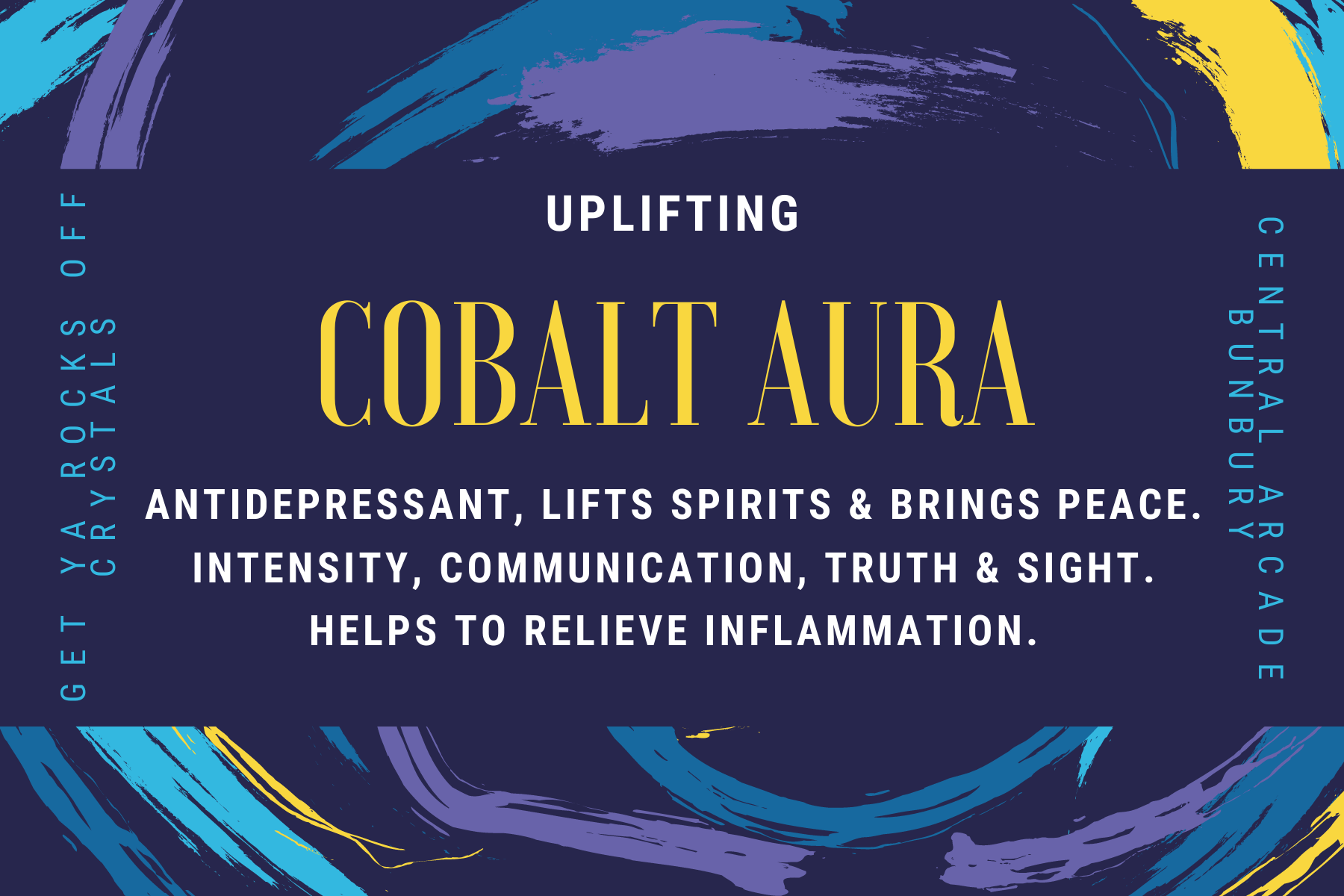 Cobalt Aura - Tumbled Stone