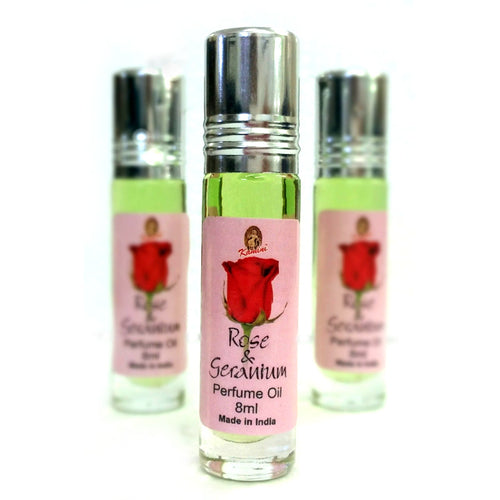 Kamini  - ROSE & GERANIUM  Perfume Oil