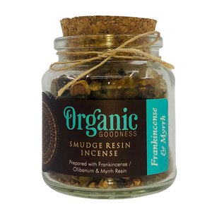 80gr Glass Jar - Frankincense & Myrrh - Organic Smudge
