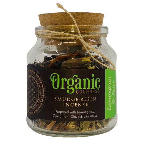 80gr Glass Jar - Lemongrass & Spice - Organic Smudge