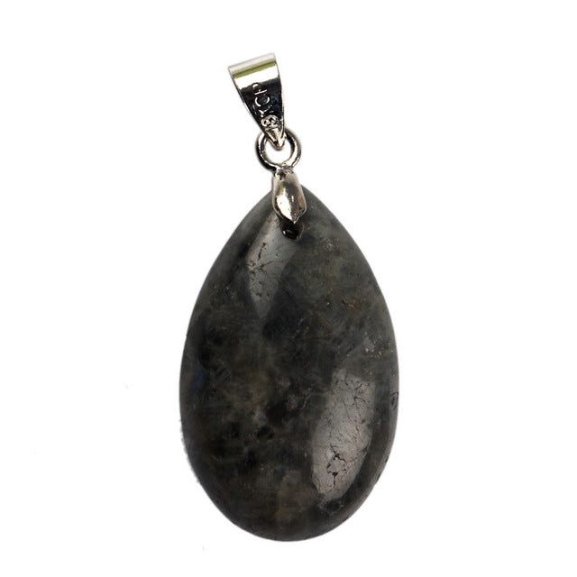 Natural Stone Water Drop Pendants