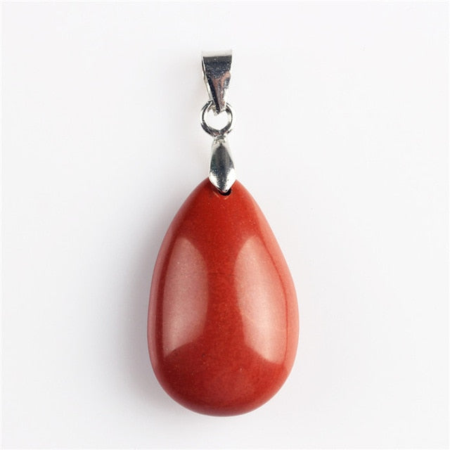 Natural Stone Water Drop Pendants