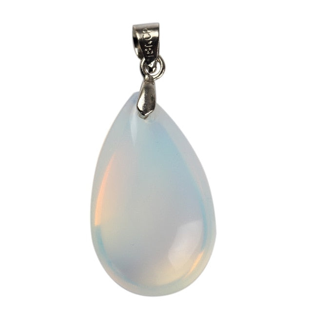 Natural Stone Water Drop Pendants