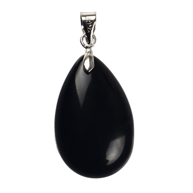 Natural Stone Water Drop Pendants