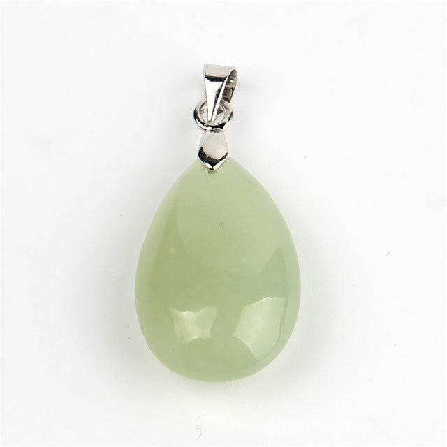 Natural Stone Water Drop Pendants