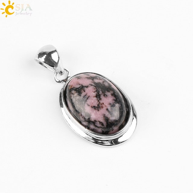 Natural Gem Stone Statement Necklace