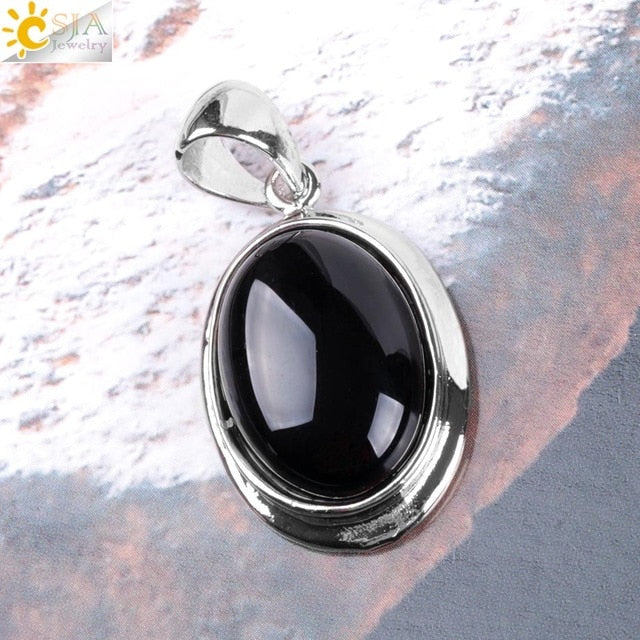 Natural Gem Stone Statement Necklace