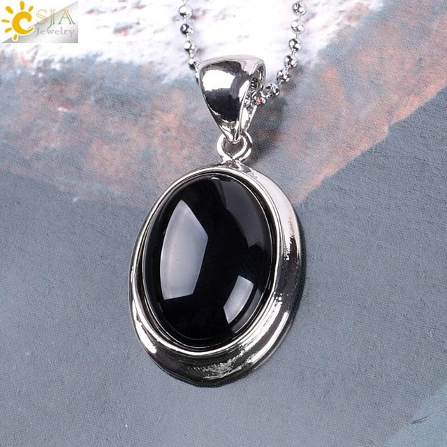 Natural Gem Stone Statement Necklace